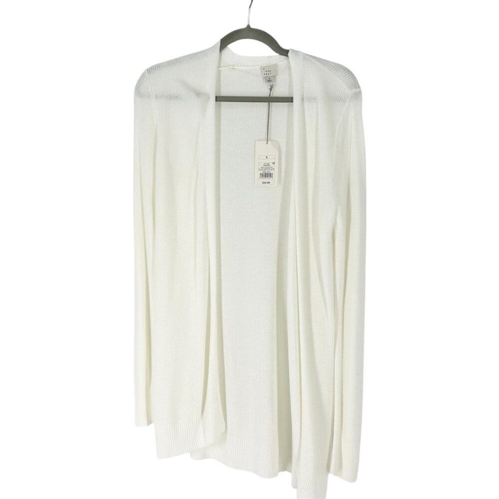 NWT A New Day White Knit Cardigan Sweater
